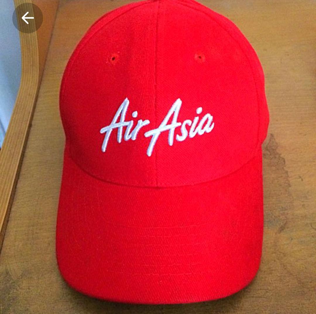 Red cap with Air Asia