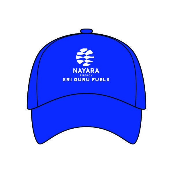 Cap icon in blue with Nayara logo